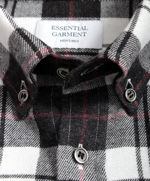 ESSENTIAL GARMENT MEN'S BIGI（エッセンシャルガーメントメンズビギ）の「【2016-17 A/W新作】起毛 BDチェックシャツ/raised fabric（シャツ/ブラウス・メンズ・ホワイト/レッド/ブルー・S/L/M）」の18枚目の写真
