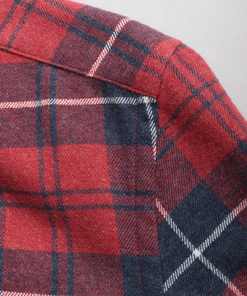 ESSENTIAL GARMENT MEN'S BIGI（エッセンシャルガーメントメンズビギ）の「【2016-17 A/W新作】起毛 BDチェックシャツ/raised fabric（シャツ/ブラウス・メンズ・ホワイト/レッド/ブルー・S/L/M）」の13枚目の写真