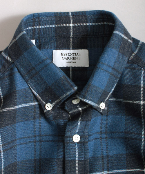 ESSENTIAL GARMENT MEN'S BIGI（エッセンシャルガーメントメンズビギ）の「【2016-17 A/W新作】起毛 BDチェックシャツ/raised fabric（シャツ/ブラウス・メンズ・ホワイト/レッド/ブルー・S/L/M）」の15枚目の写真