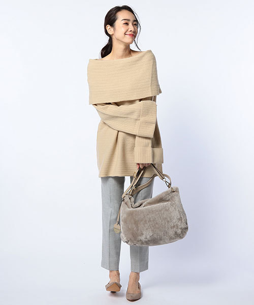 NOLLEY’S（ノーリーズ）の「【JJ2月号掲載】サキソニーストレッチパンツ（その他パンツ・レディース・ライトグレー/ブラック/ネイビー/オフホワイト・36/38/34/40）」の21枚目の写真