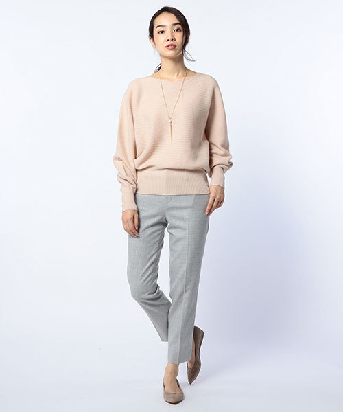 NOLLEY’S（ノーリーズ）の「【JJ2月号掲載】サキソニーストレッチパンツ（その他パンツ・レディース・ライトグレー/ブラック/ネイビー/オフホワイト・36/38/34/40）」の22枚目の写真