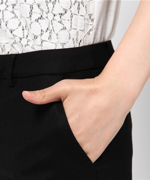 NOLLEY’S（ノーリーズ）の「【JJ2月号掲載】サキソニーストレッチパンツ（その他パンツ・レディース・ライトグレー/ブラック/ネイビー/オフホワイト・36/38/34/40）」の13枚目の写真