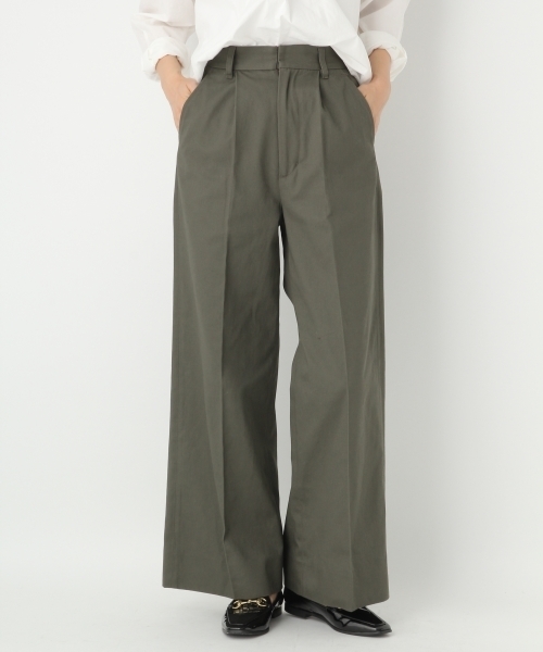 A part by（アパートバイ）の「チノツイルパンツ  737625 （チノパンツ・レディース・ベージュ/カーキ・LARGE/MEDIUM）」の2枚目の写真