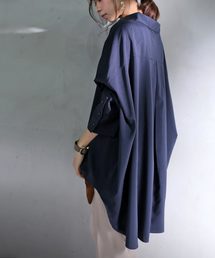 antiqua | 袖ボタンドルマンロングシャツ(シャツ/ブラウス)