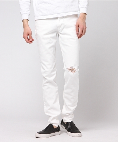 HYSTERIC GLAMOUR（ヒステリックグラマー）の「USED加工Sデニム スリムパンツ（デニムパンツ・メンズ・ホワイト/インディゴブルー・28inch/29inch/30inch/31inch/32inch/34inch）」の16枚目の写真