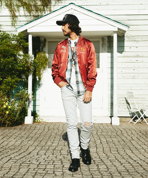 HYSTERIC GLAMOUR（ヒステリックグラマー）の「USED加工Sデニム スリムパンツ（デニムパンツ・メンズ・ホワイト/インディゴブルー・28inch/29inch/30inch/31inch/32inch/34inch）」の19枚目の写真