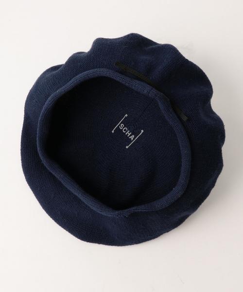 SCHA（シャー）の「＜SCHA（シャー）＞ BERET ◆（ハンチング/ベレー帽・メンズ・オフホワイト/ブラック/ネイビー・FREE）」の8枚目の写真