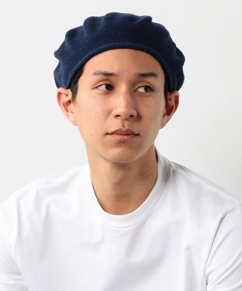 SCHA（シャー）の「＜SCHA（シャー）＞ BERET ◆（ハンチング/ベレー帽・メンズ・オフホワイト/ブラック/ネイビー・FREE）」の9枚目の写真