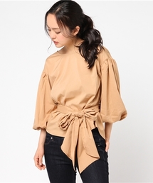 Re:EDIT | [ふんわりボリューミーな袖が今年らしい]マルチウェイウエストリボン付きブラウストップス/シャツ・ブラウス[リエディ](シャツ/ブラウス)