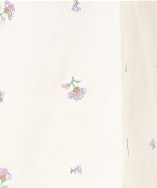 Cheek（チーク）の「花柄刺繍ワイドパンツ（その他パンツ・レディース・ネイビー/グレー/アイボリー・MEDIUM）」の12枚目の写真