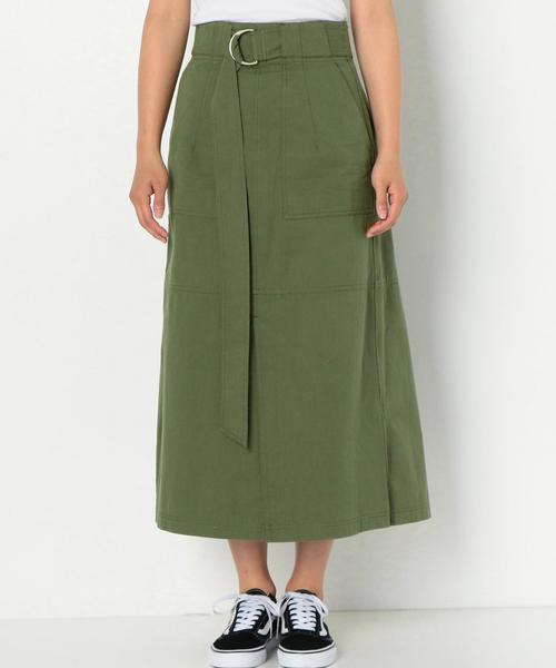 Another Edition（アナザーエディション）の「BACK OVERスカート ◆（スカート・レディース・ブラウン/オリーブ・MEDIUM/SMALL）」の15枚目の写真