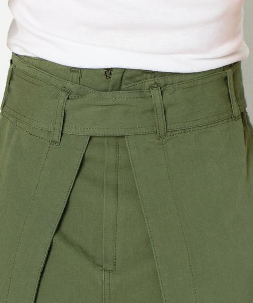 Another Edition（アナザーエディション）の「BACK OVERスカート ◆（スカート・レディース・ブラウン/オリーブ・MEDIUM/SMALL）」の9枚目の写真