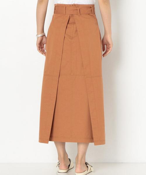 Another Edition（アナザーエディション）の「BACK OVERスカート ◆（スカート・レディース・ブラウン/オリーブ・MEDIUM/SMALL）」の6枚目の写真