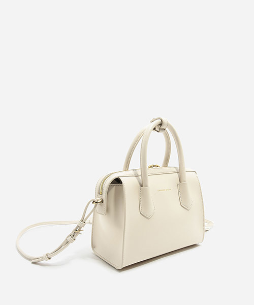 CHARLES & KEITH（チャールズ & キース）の「ダブルジップストラクチャードバッグ / DOUBLE ZIP STRUCTURED BAG（ハンドバッグ・レディース・ホワイト系その他/ライトブラウン/ブラック・M）」の15枚目の写真