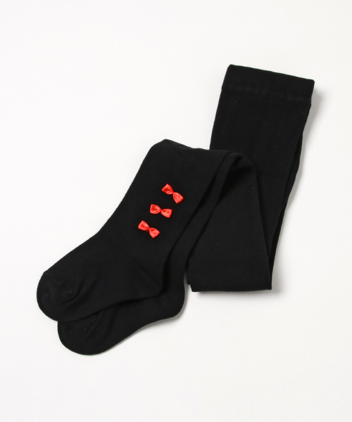 GLOBAL WORK（グローバルワーク）の「【キッズ】ニットタイツモチーフツキ/763214（タイツ/ストッキング・キッズ・グレー/ブラック・LARGE/MEDIUM/SMALL/X-LARGE/XX-LARGE）」の2枚目の写真