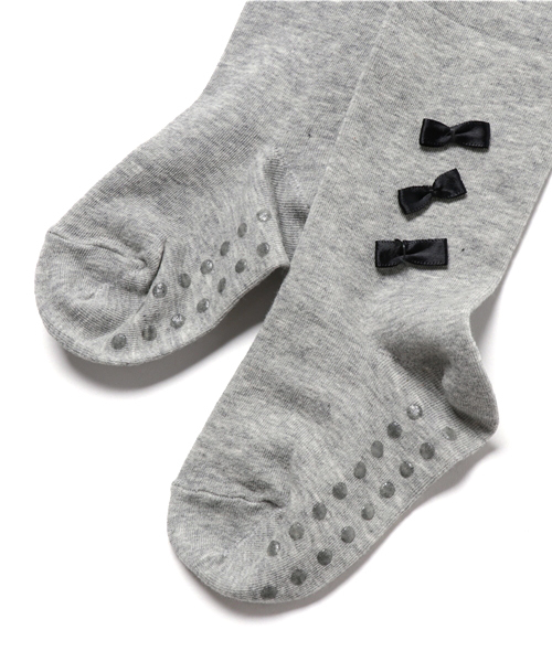 GLOBAL WORK（グローバルワーク）の「【キッズ】ニットタイツモチーフツキ/763214（タイツ/ストッキング・キッズ・グレー/ブラック・LARGE/MEDIUM/SMALL/X-LARGE/XX-LARGE）」の4枚目の写真