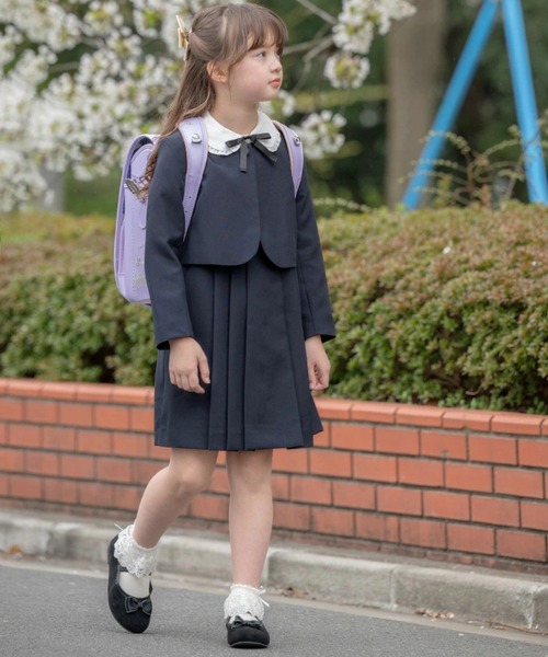 Catherine Cottage（キャサリンコテージ）の「長袖ブラウス付アンサンブル スーツ4点セット（スーツセット・キッズ・ネイビー・120/150LL/160LL/150/130LL/140/110/130/160）」の15枚目の写真