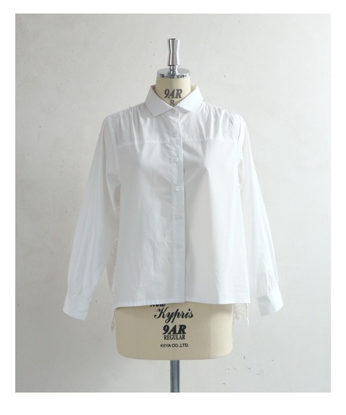 cawaii（カワイイ）の「後ろレースのふんわり シャツトップス（シャツ/ブラウス・レディース・ホワイト・M/XL）」の6枚目の写真