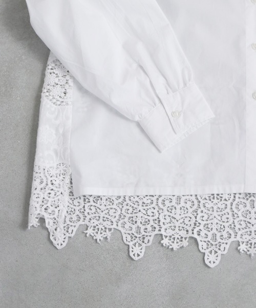 cawaii（カワイイ）の「後ろレースのふんわり シャツトップス（シャツ/ブラウス・レディース・ホワイト・M/XL）」の19枚目の写真