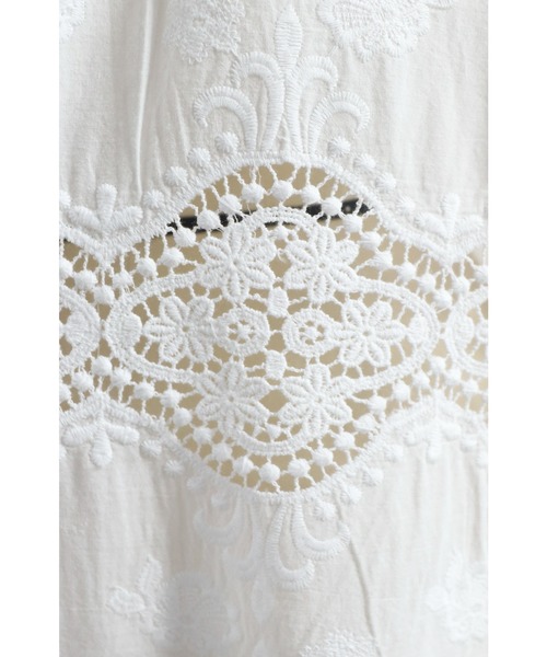 cawaii（カワイイ）の「後ろレースのふんわり シャツトップス（シャツ/ブラウス・レディース・ホワイト・M/XL）」の12枚目の写真