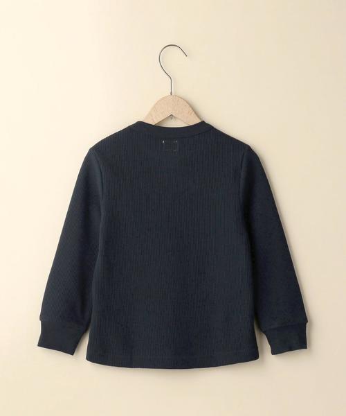 coen（コーエン）の「【coen キッズ / ジュニア】ワッフルサーマルTシャツ(110～150cm)（Tシャツ/カットソー・キッズ・オフホワイト/ネイビー・110/130/140/100/120/150）」の4枚目の写真