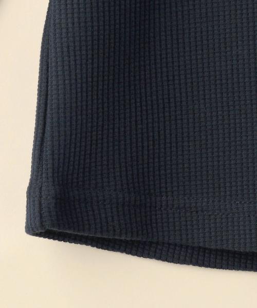coen（コーエン）の「【coen キッズ / ジュニア】ワッフルサーマルTシャツ(110～150cm)（Tシャツ/カットソー・キッズ・オフホワイト/ネイビー・110/130/140/100/120/150）」の7枚目の写真