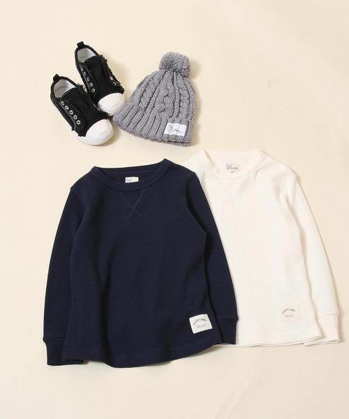 coen（コーエン）の「【coen キッズ / ジュニア】ワッフルサーマルTシャツ(110～150cm)（Tシャツ/カットソー・キッズ・オフホワイト/ネイビー・110/130/140/100/120/150）」の20枚目の写真