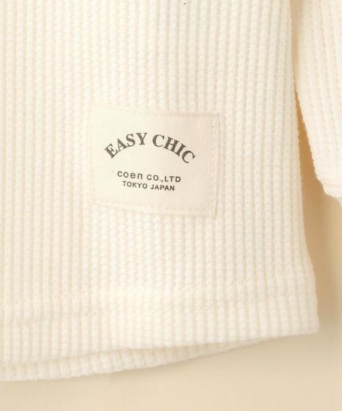 coen（コーエン）の「【coen キッズ / ジュニア】ワッフルサーマルTシャツ(110～150cm)（Tシャツ/カットソー・キッズ・オフホワイト/ネイビー・110/130/140/100/120/150）」の12枚目の写真