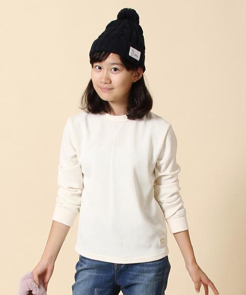 coen（コーエン）の「【coen キッズ / ジュニア】ワッフルサーマルTシャツ(110～150cm)（Tシャツ/カットソー・キッズ・オフホワイト/ネイビー・110/130/140/100/120/150）」の14枚目の写真