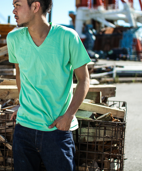 FilMelange（フィルメランジェ）の「FilMelange×世間知らず..ＶＩＴＯ（Tシャツ/カットソー・メンズ・ネイビー/ホワイト/ミント・3/5/2/4）」の11枚目の写真