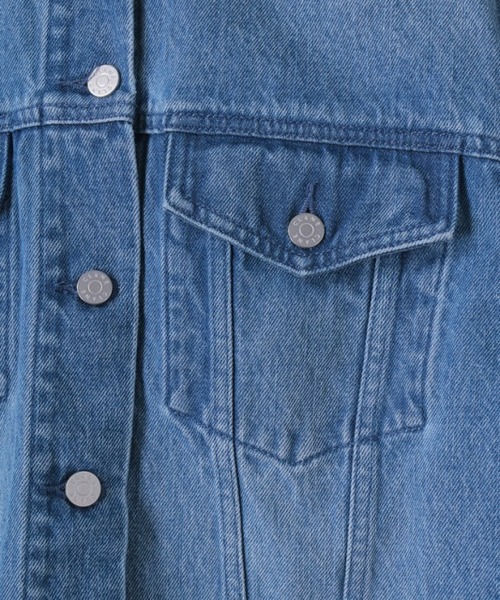 CLANE（クラネ）の「EMBROIDERY DENIM JACKET（デニムジャケット・メンズ・ブルー/ホワイト・2/1）」の9枚目の写真