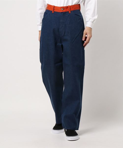 UNIVERSAL OVERALL(ユニバーサルオーバーオール)の「UNIVERSAL OVERALL×JS / ユニバーサルオーバーオール : ワークパンツ #(その他パンツ・メンズ・ホワイト系その他/ダークブルー/コバルトブルー・32/34/30)」の4枚目の写真