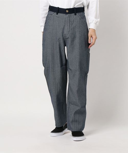 UNIVERSAL OVERALL(ユニバーサルオーバーオール)の「UNIVERSAL OVERALL×JS / ユニバーサルオーバーオール : ワークパンツ #(その他パンツ・メンズ・ホワイト系その他/ダークブルー/コバルトブルー・32/34/30)」の9枚目の写真