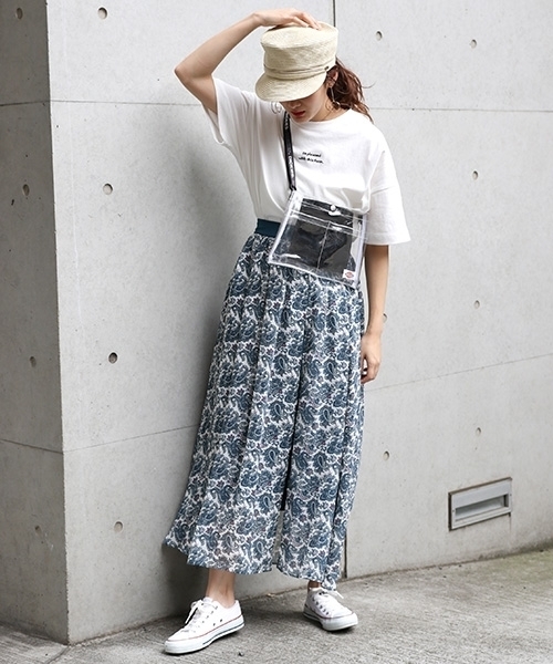 PAGEBOY（ページボーイ）の「ペイズリーロングスカート（スカート・レディース・ホワイト系その他/グリーン系その他・FREE）」の7枚目の写真