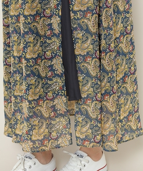 PAGEBOY（ページボーイ）の「ペイズリーロングスカート（スカート・レディース・ホワイト系その他/グリーン系その他・FREE）」の3枚目の写真