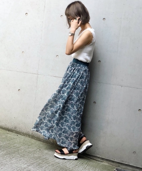 PAGEBOY（ページボーイ）の「ペイズリーロングスカート