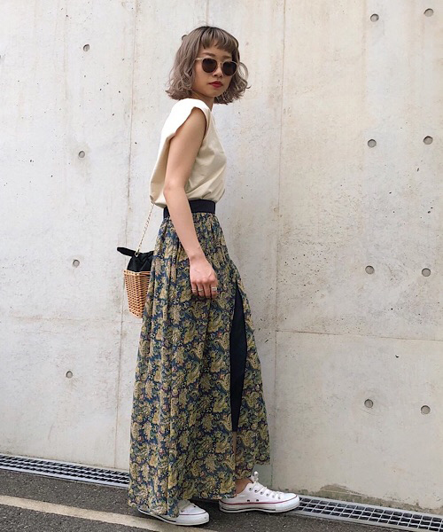 PAGEBOY（ページボーイ）の「ペイズリーロングスカート（スカート・レディース・ホワイト系その他/グリーン系その他・FREE）」の15枚目の写真