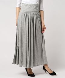THREE DOTS ジャージーコレット ロングスカート