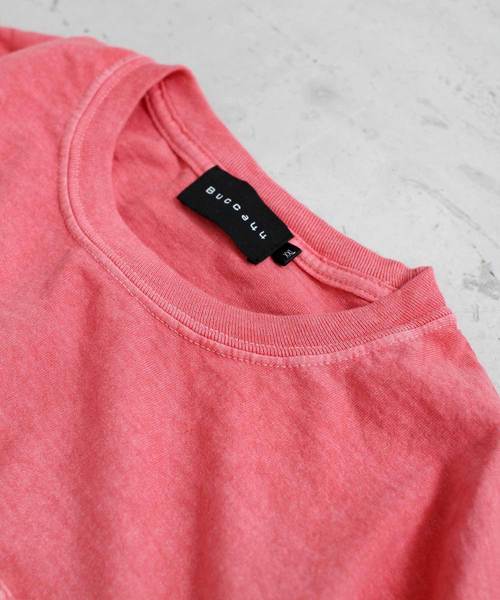 BUCCA 44(ブッカフォーティーフォー)の「【BUCCA 44】ガーメントダイ加工ロンTEE(Tシャツ/カットソー・メンズ・グレー/レッド/グリーン/オフホワイト・LARGE/X-LARGE/XX-LARGE)」の13枚目の写真