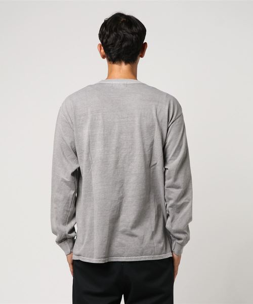 BUCCA 44(ブッカフォーティーフォー)の「【BUCCA 44】ガーメントダイ加工ロンTEE(Tシャツ/カットソー・メンズ・グレー/レッド/グリーン/オフホワイト・LARGE/X-LARGE/XX-LARGE)」の6枚目の写真