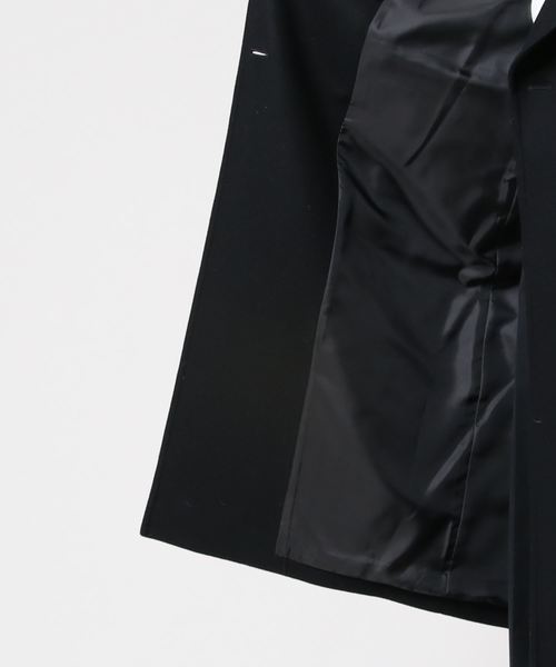 Munich（ミューニック）の「ブラッシュウールメルトンロングピーコート（ピーコート・レディース・ネイビー/キャメル/オフホワイト/チャコールグレー・S/XS）」の14枚目の写真