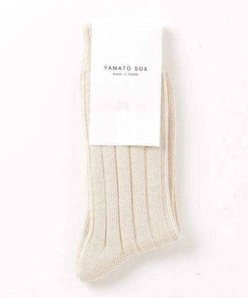 ADAM ET ROPE'（アダムエロペ）の「YAMATO ヤク混カジュアルリブソックス（ソックス/靴下・メンズ・ブラック系その他/スミクロ/ホワイト系その他3/レンガ・FREE）」の2枚目の写真