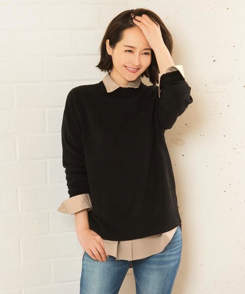 KOBE LETTUCE（コウベレタス）の「[チェック柄/無地]ボタンダウンゆったりシャツチュニック＊レディース/トップス[C3465]神戸レタス（チュニック・レディース・オフホワイト/モカ/カーキ/ベージュ系その他/ブルー系その他・FREE）」の10枚目の写真