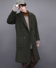 EMMA CLOTHES | ウールブレンドトラディショナルロングポロコート(その他アウター)