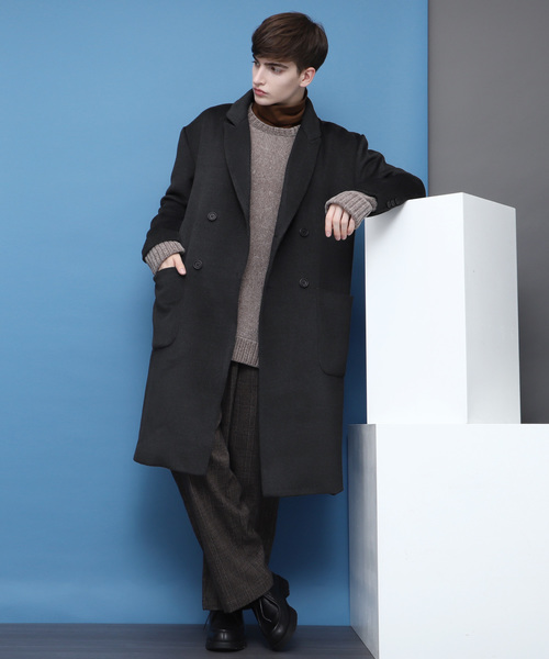 EMMA CLOTHES（エマクローズ）の「ウールブレンドトラディショナルロングポロコート（その他アウター・メンズ・ブラック/グリーン/ボルドー・M/L）」の16枚目の写真