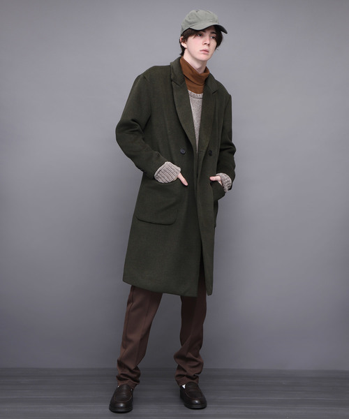 EMMA CLOTHES（エマクローズ）の「ウールブレンドトラディショナルロングポロコート（その他アウター・メンズ・ブラック/グリーン/ボルドー・M/L）」の17枚目の写真