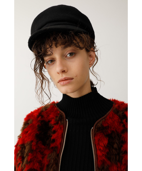 MOUSSY（マウジー）の「FALL COLOR CASQUETTE（キャスケット・レディース・ブラック/ブラウン/ブラック系その他・FREE）」の2枚目の写真