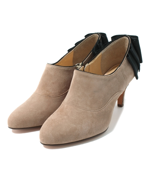 ODETTE E ODILE（オデットエオディール）の「オデット エ オディール/O バックプリーツRBN SBT65∞#/ch（ブーティ・レディース・ゴールド/ベージュ/ネイビー/ブラック・22cm/22.5cm/23cm/23.5cm/24cm/24.5cm/21.5㎝/25cm）」の3枚目の写真