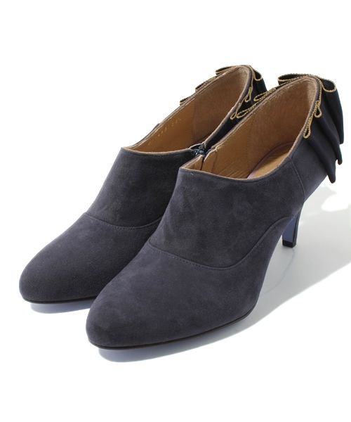 ODETTE E ODILE（オデットエオディール）の「オデット エ オディール/O バックプリーツRBN SBT65∞#/ch（ブーティ・レディース・ゴールド/ベージュ/ネイビー/ブラック・22cm/22.5cm/23cm/23.5cm/24cm/24.5cm/21.5㎝/25cm）」の4枚目の写真