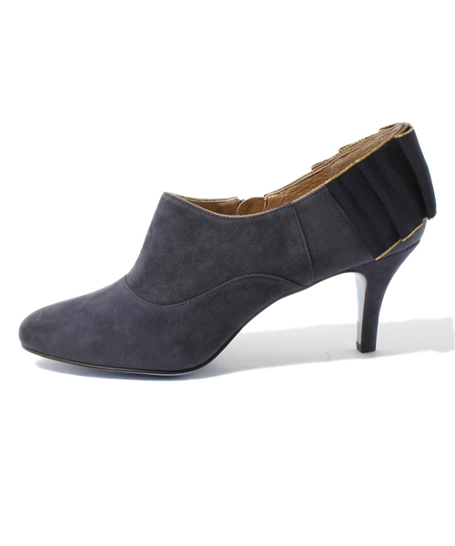 ODETTE E ODILE（オデットエオディール）の「オデット エ オディール/O バックプリーツRBN SBT65∞#/ch（ブーティ・レディース・ゴールド/ベージュ/ネイビー/ブラック・22cm/22.5cm/23cm/23.5cm/24cm/24.5cm/21.5㎝/25cm）」の5枚目の写真